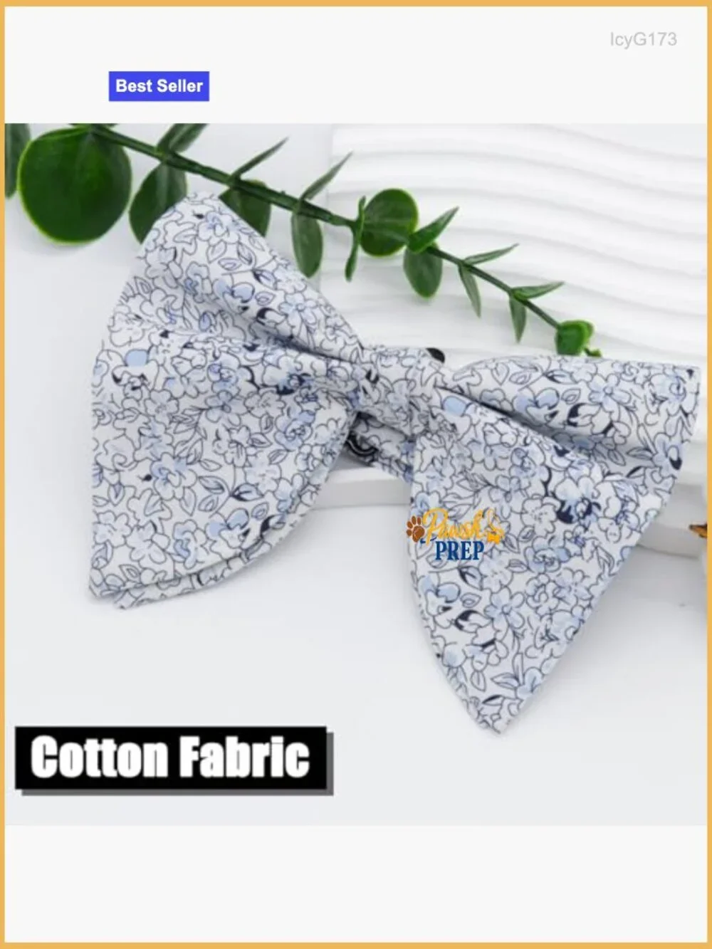 Oversized Pre-Tied Cotton Bow Tie Floral Pattern Wedding Party Casual